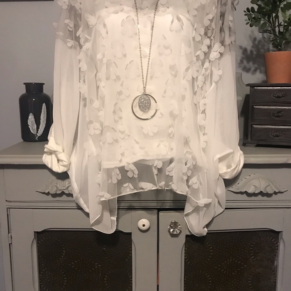 Shear elegant blouse - Picture 2 of 3